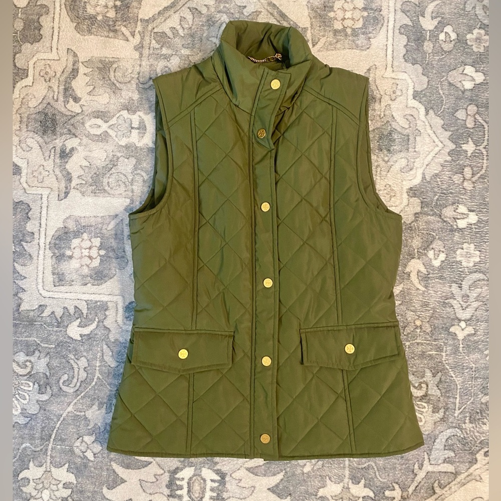 NWOT Tory Burch Quilted Vest - S